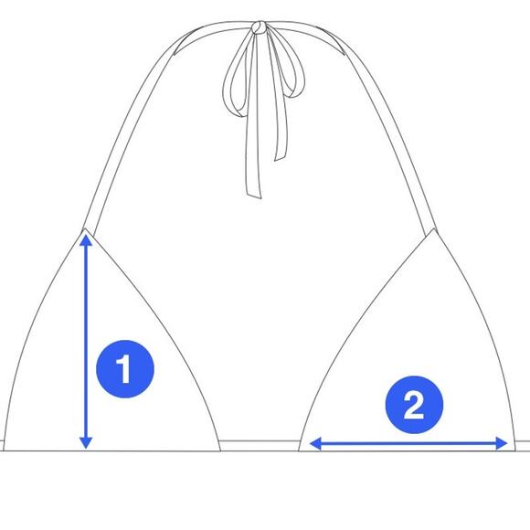 Becca Women's Modern Edge Rib Ring Bikini Top - Cornflower blue large $88 - Picture 8 of 8